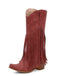Schwarze Boho-Westernstiefel mit Fransen und Blockabsatz