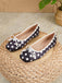 Schwarze & Weiße Ballerina-Schuhe mit Polka-Dots und Schleife