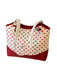 Polka Dots Patchwork Leder Tragetasche