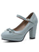 Retro Spitze Schuhe Leder Mary Jane Schuhe