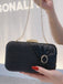 Vintage Kristall Glitzer Satin Clutch Tasche