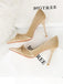 Spitze Samt Stilettos Heels Schuhe