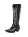 Spitz Bestickt Cowboy Knee-High Stiefel