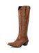 Spitz Bestickt Cowboy Knee-High Stiefel