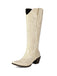 Spitz Bestickt Cowboy Knee-High Stiefel