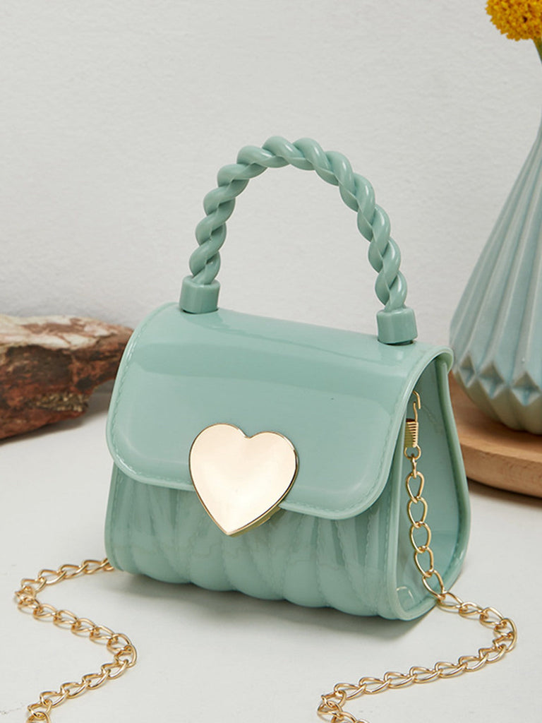 Lack Leder LOVE Mini Handtasche