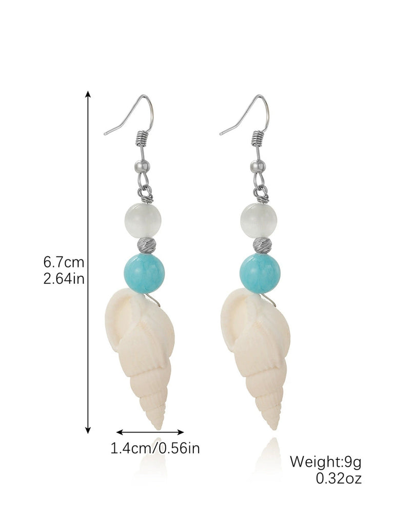 Perle Meerjungfrauen Tail SeaHülse Ohrhänger