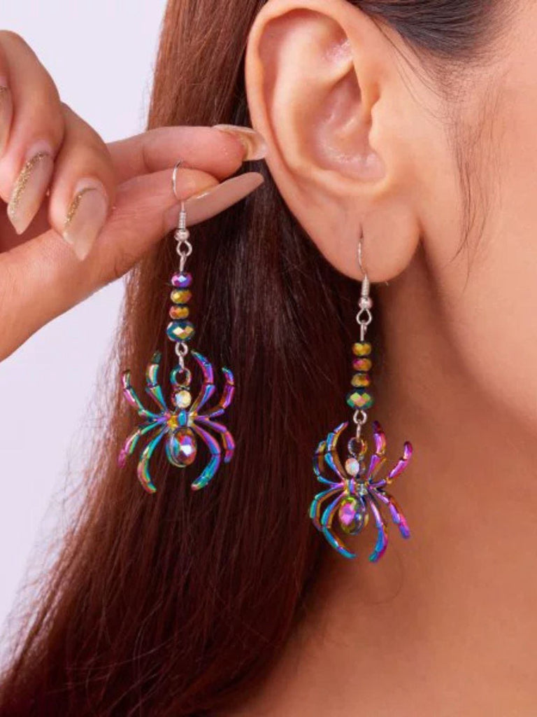 Halloween Bunt Spinne Ohrringe