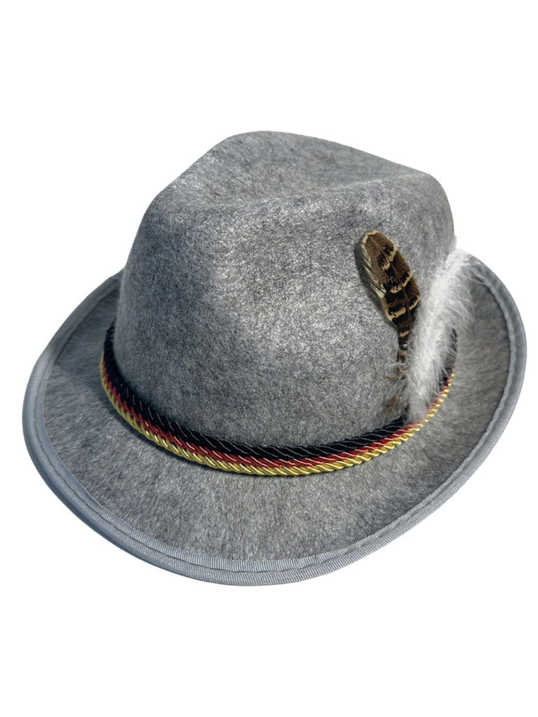 Vintage Oktoberfest Bayern Alpin Feder Jazzhut