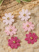 Ohrringe mit Ombre und Gänseblümchen