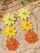 Ohrringe mit Ombre und Gänseblümchen