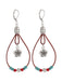 Bohemian Vintage Ohrringe mit Blumen und Perlen