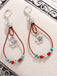Bohemian Vintage Ohrringe mit Blumen und Perlen
