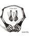 Halloween Gothic Halsketten- & Ohrring-Set