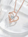 Goldene Vintage Halskette mit Herz und Double