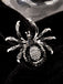 Gothic Schmuck mit Spider und Charm in Silber & Schwarz