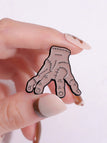 Halloween Accessoire Brosche mit Zombie-Hand