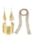 Goldenes Vintage Schmuckset im Disco-Stil
