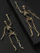 Halloween Ohrhänger mit Skeletten und Kettendetail