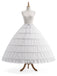 Weißer 70er Petticoat mit Spitze und Stufen