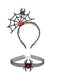 Gothic Halloween-Set aus Spinnennetz-Haarreif und Mesh-Choker
