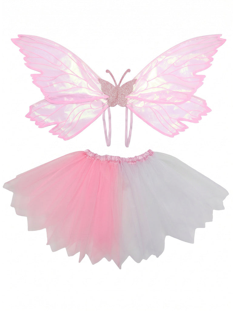 Feen-Accessoire-Set mit Flügeln und Tutu