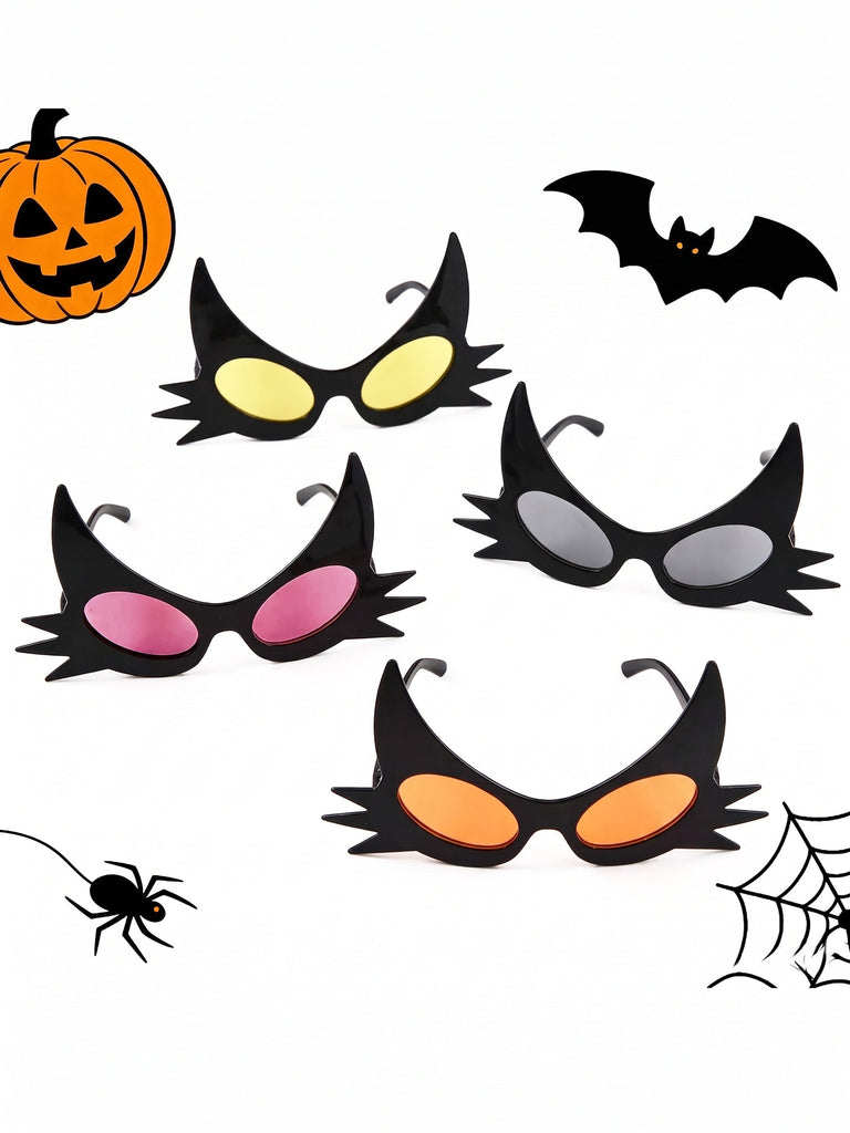 Schwarze Catwoman Halloween-Cosplay-Brille