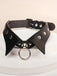 Halloween Gothic-Halsband aus Kunstleder