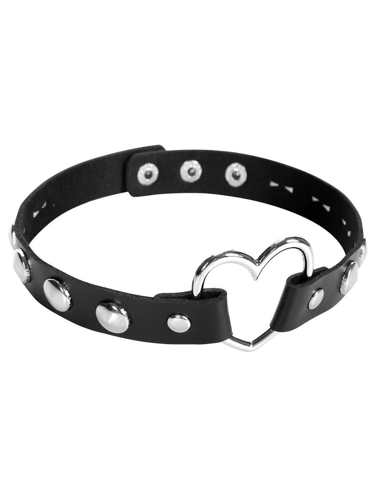 Punk Studded Leder Choker Halskette