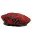 Retro Weihnachten Scottish Plaid Baumwolle Berets