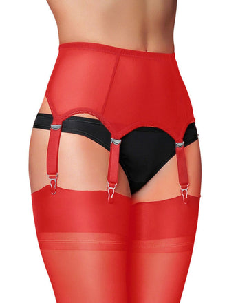 Rot Mesh Strumpfgürtel