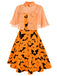 HALLOWEEN ORANGE SWING KLEID