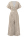 [Vorverkauf] Beige 1930er Samt Vintage Jumpsuit