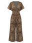 [Vorverkauf] Leopard 1930er Samt Vintage Jumpsuit