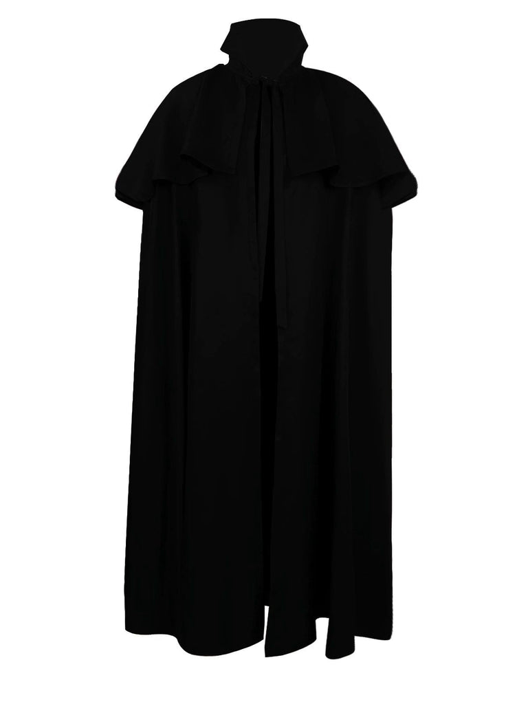 1930er Solide Halloween Gothic Mittelalterlich Tod Mantel