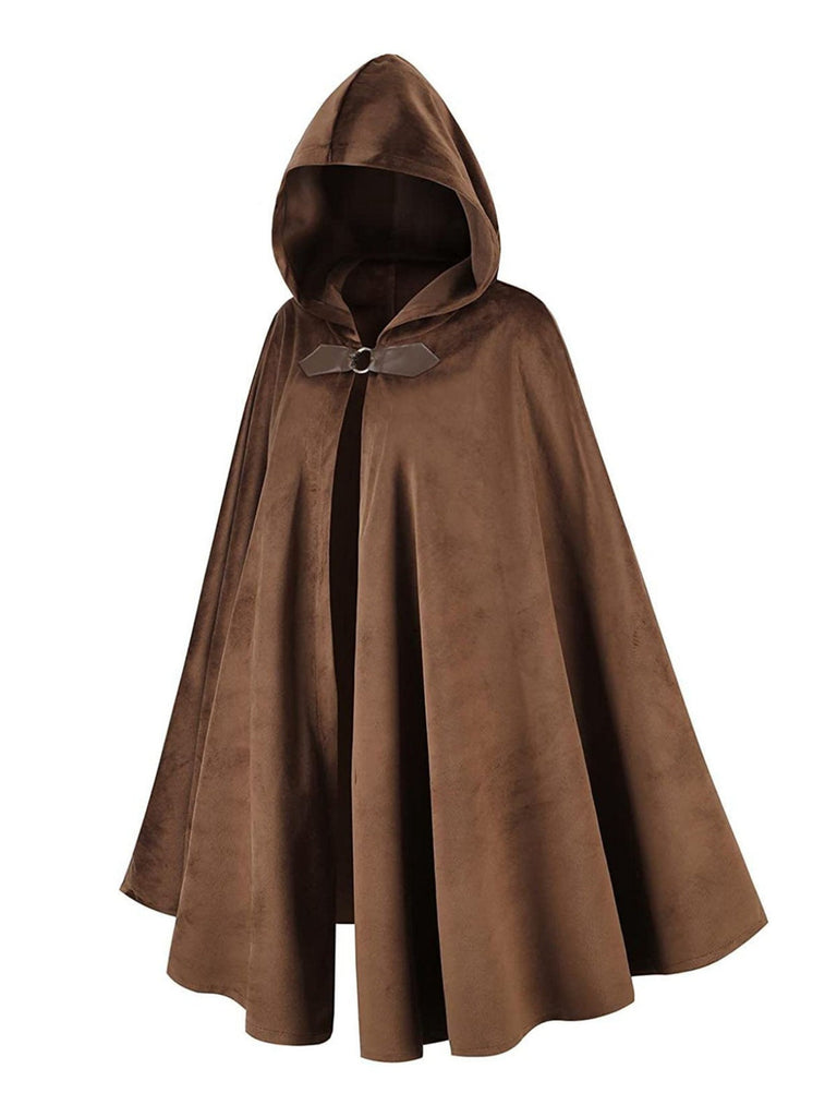 1940er Halloween Mittelalterlich Wildlederimitat Cloak Mantel