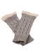 Vintage Spitze Patchwork Verdreht Stricken Fingerlos Handschuhe