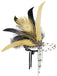1920er Gatsby Pfau Feder Flapper Perlen Stirnband