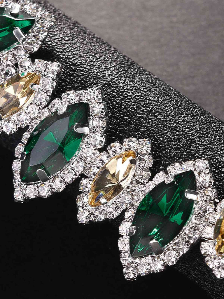 1920er Gatsby Pfau Feder Strassstein Stirnband