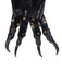 Schwarze Gothic-Handschuhe mit Krallenfingern