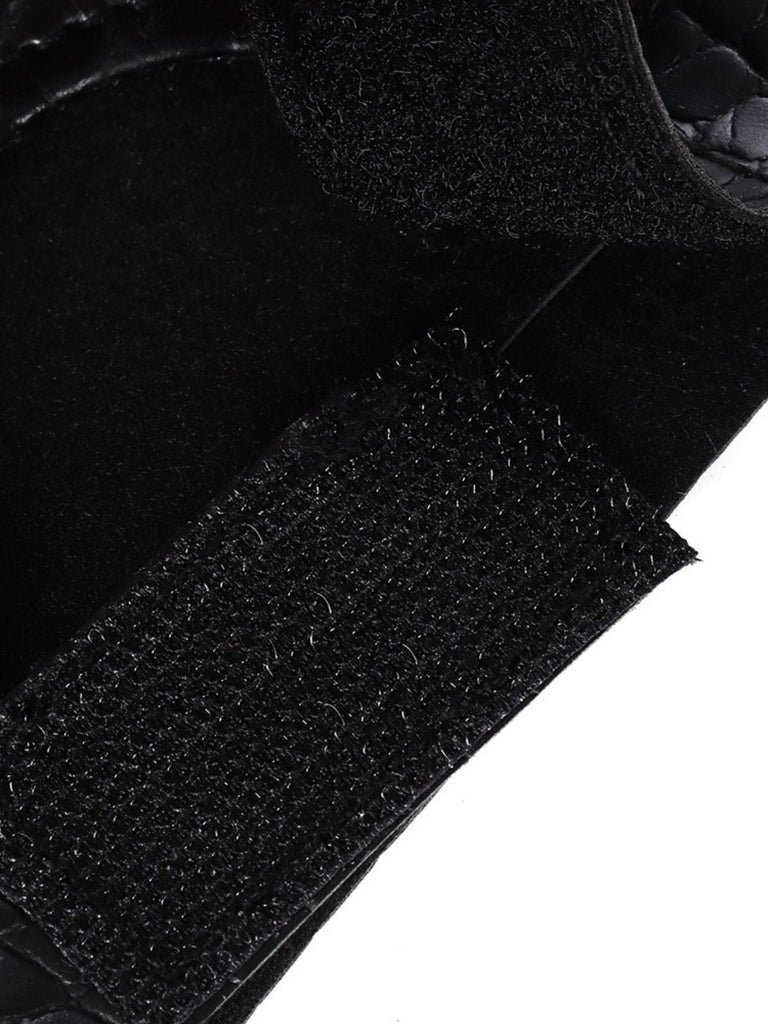 Schwarze Gothic-Handschuhe mit Krallenfingern