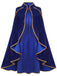 50er Royal-Cape mit Goldbesatz und Wildleder-Optik