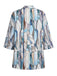 70er Kimono mit Glasfenster- und Geometrie-Print