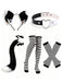 Cosplay-Accessoire-Set mit Tierohren-Haarreif und Schwanz
