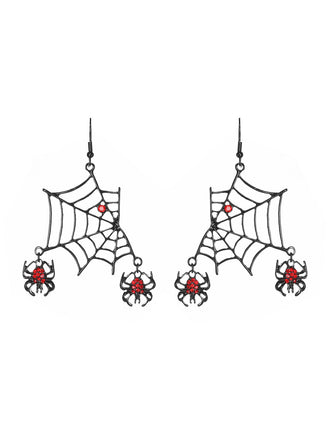 Halloween Spierweb Strass Ohrhänger