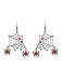 Halloween Spierweb Strass Ohrhänger
