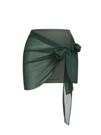 VINTAGE SOLID CHIFFON SUN PROTECTION COVER-UP