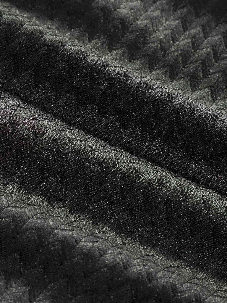 1950er Strukturiert Stoff Farbig Steine Bikini Set