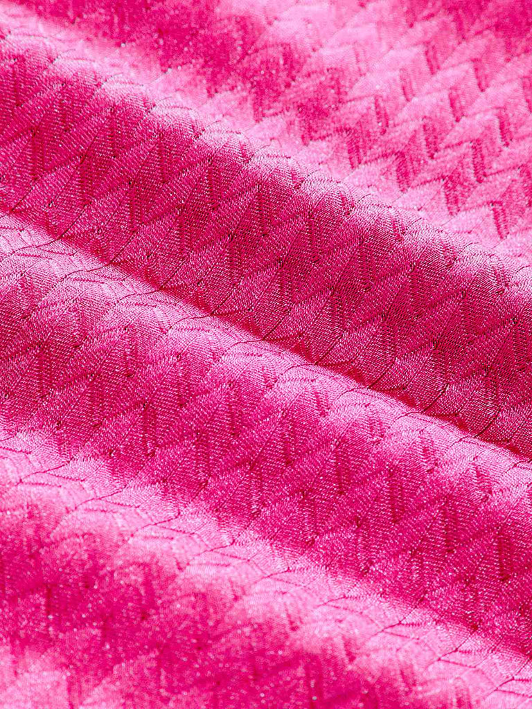 1950er Strukturiert Stoff Farbig Steine Bikini Set