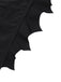 Schwarz 1980er Solide Gothic Fledermausflügel Bikini Set